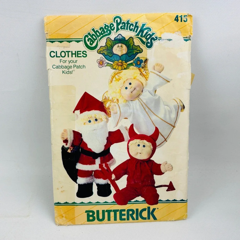 Butterick Cabbage Patch Kids 3 Sewing Pattern Lot 415 6980 6507 Costumes Preemie